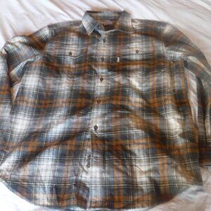 Carhartt Mens Flannel Long Sleeve Shirt Size XL Original Fit